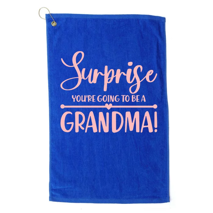 Surprise You're Going to Be A Grandma! Platinum Collection Golf Towel