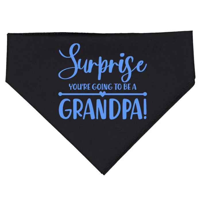 Surprise You're Going To Be A Grandpa! USA-Made Doggie Bandana