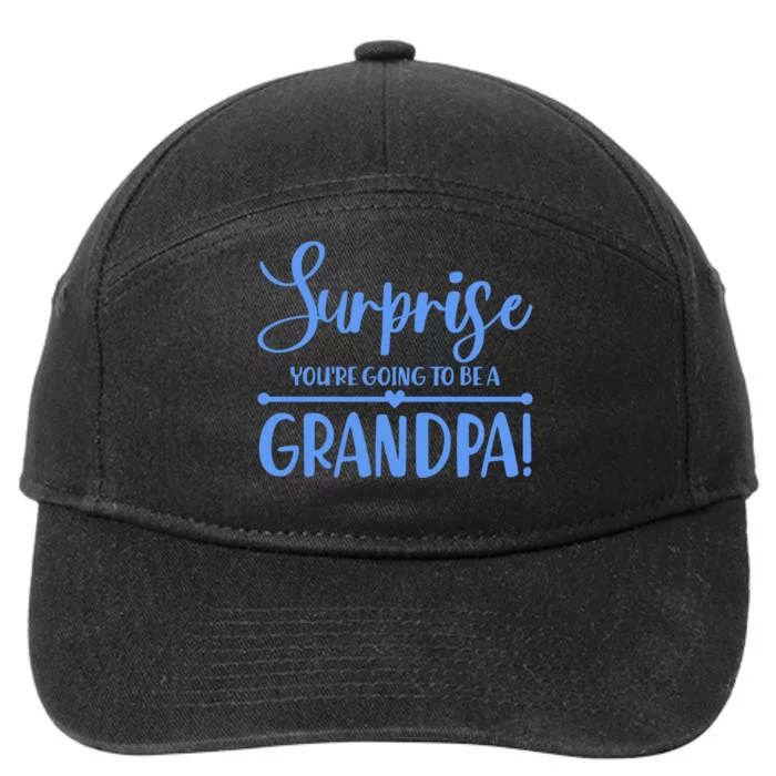 Surprise You're Going To Be A Grandpa! 7-Panel Snapback Hat