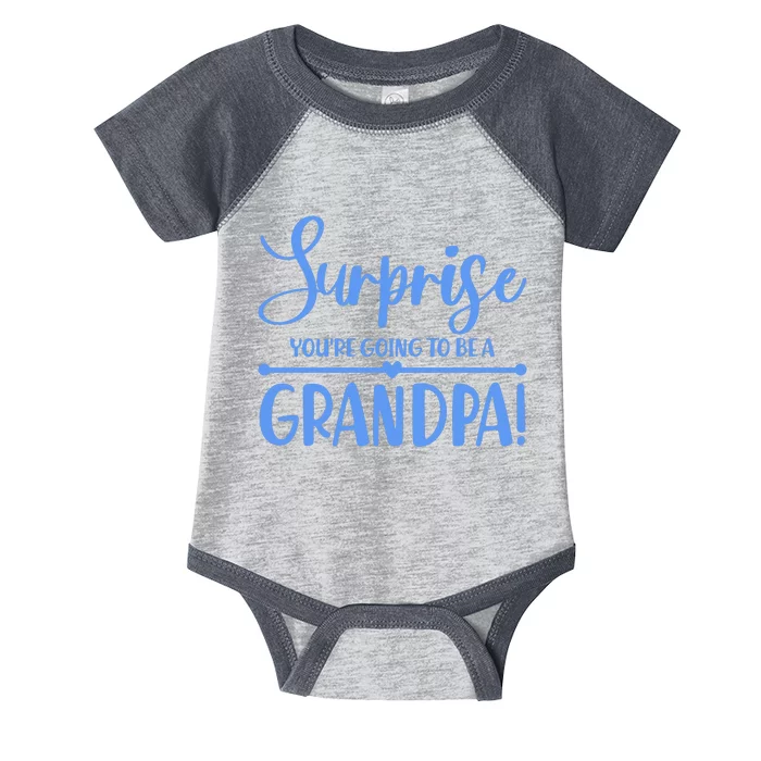 Surprise You're Going To Be A Grandpa! Infant Baby Jersey Bodysuit