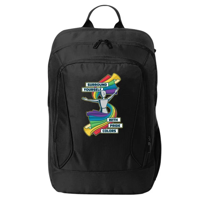 Surround Yourself With Pride Colors City Backpack