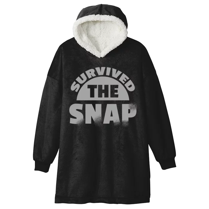 Survived The Snap Hooded Wearable Blanket