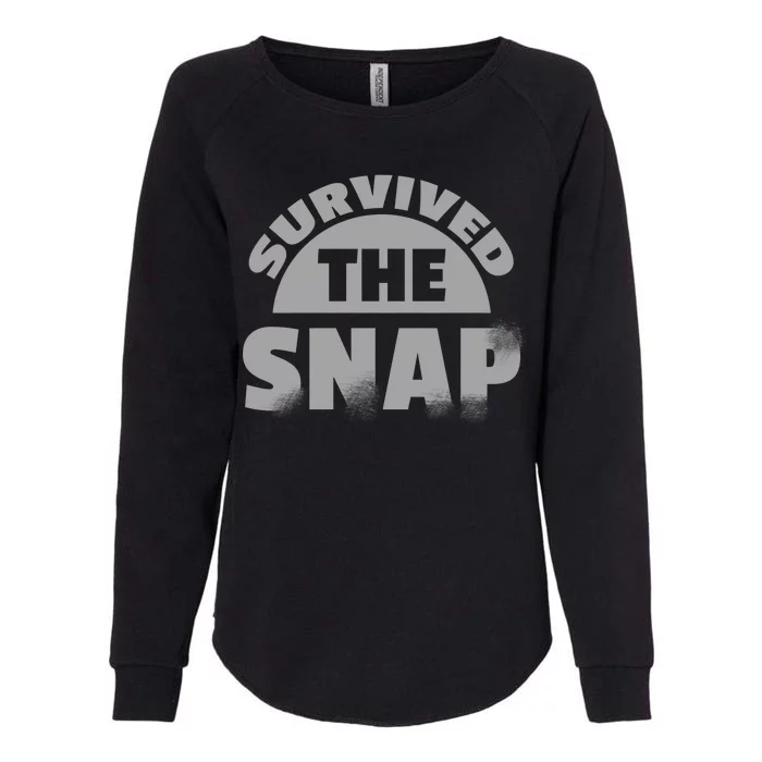 Survived The Snap Womens California Wash Sweatshirt