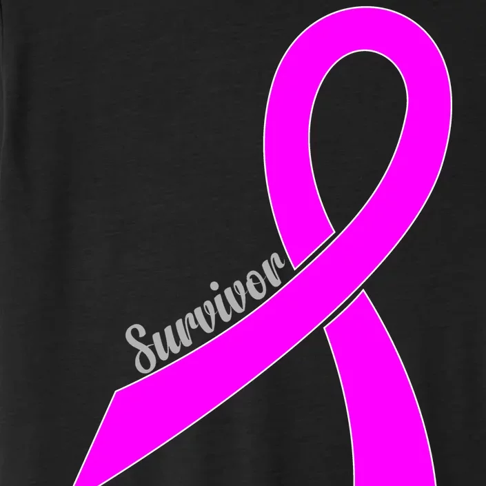 Survivor Breast Cancer Ribbon ChromaSoft Performance T-Shirt