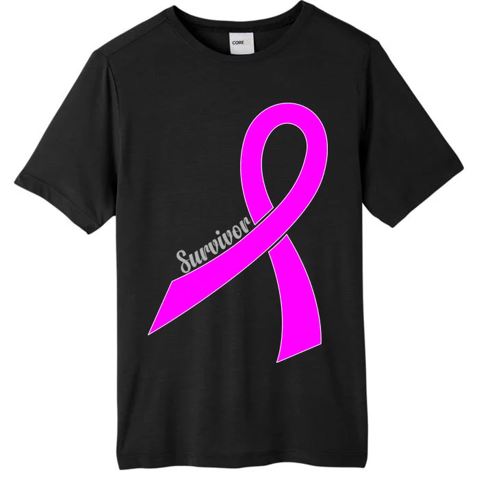 Survivor Breast Cancer Ribbon ChromaSoft Performance T-Shirt