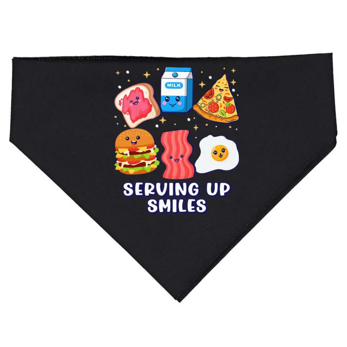 Serving Up Smiles Lunch Lady USA-Made Doggie Bandana