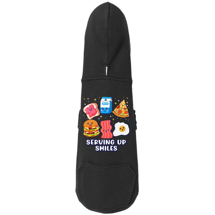 Serving Up Smiles Lunch Lady Doggie 3-End Fleece Hoodie