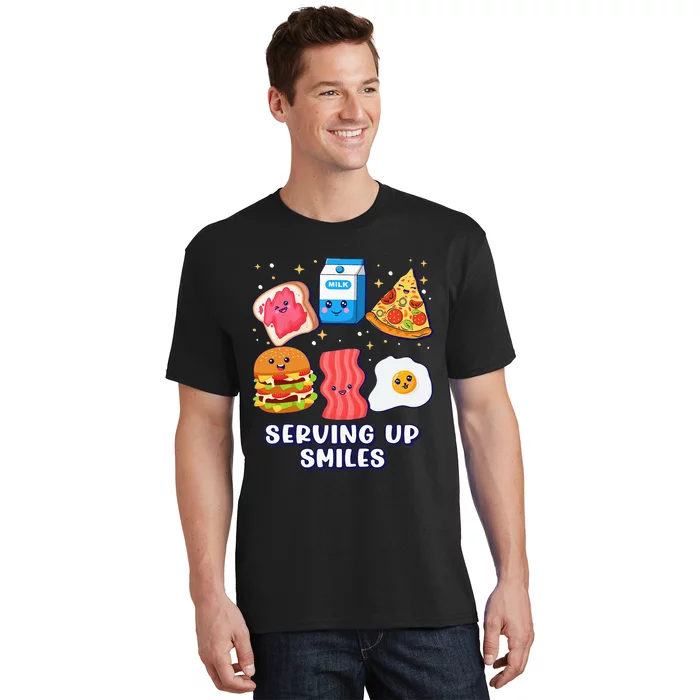 Serving Up Smiles Lunch Lady T-Shirt