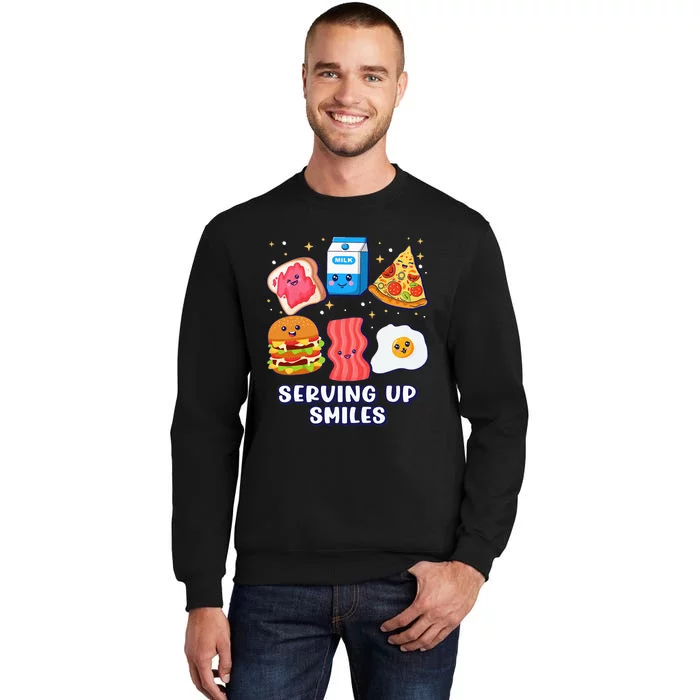 Serving Up Smiles Lunch Lady Tall Sweatshirt