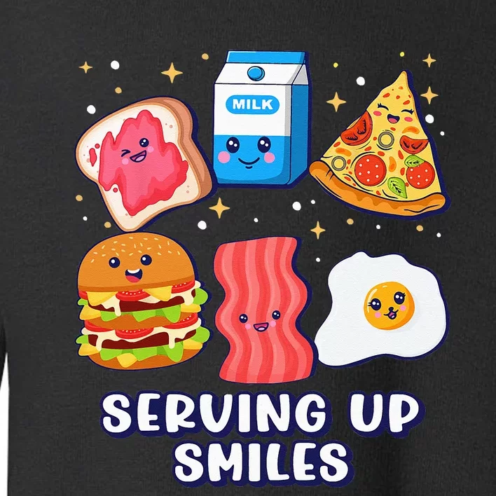 Serving Up Smiles Lunch Lady Toddler Sweatshirt