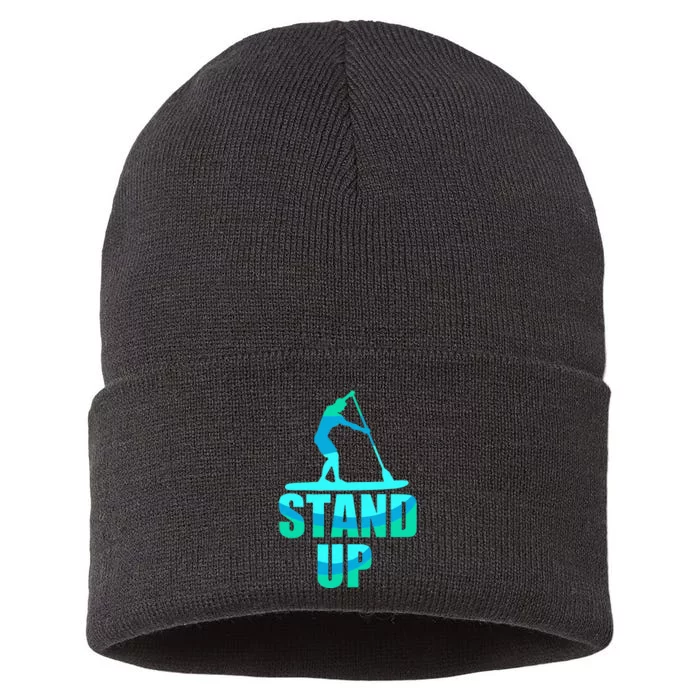 Stand Up Sup Stand Up Paddling Paddle Board Sustainable Knit Beanie