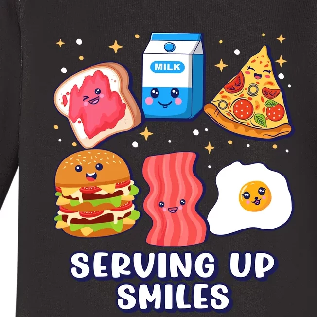 Serving Up Smiles Lunch Lady Baby Long Sleeve Bodysuit