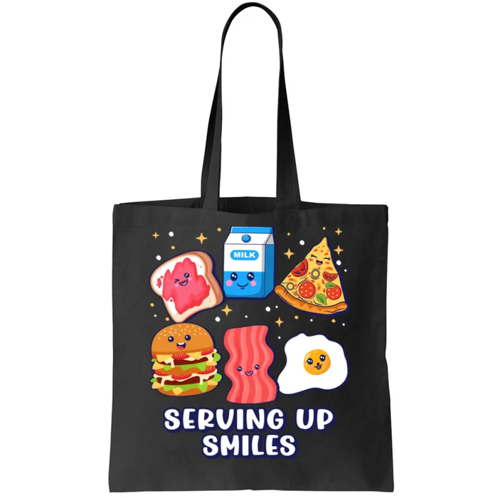 Serving Up Smiles Lunch Lady Tote Bag