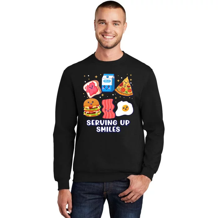 Serving Up Smiles Lunch Lady Tall Sweatshirt