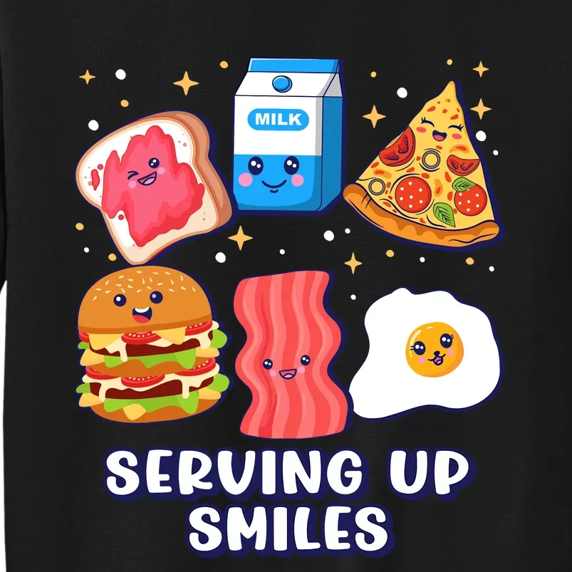 Serving Up Smiles Lunch Lady Tall Sweatshirt