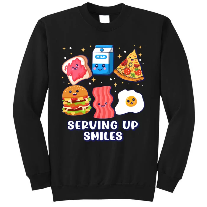 Serving Up Smiles Lunch Lady Tall Sweatshirt