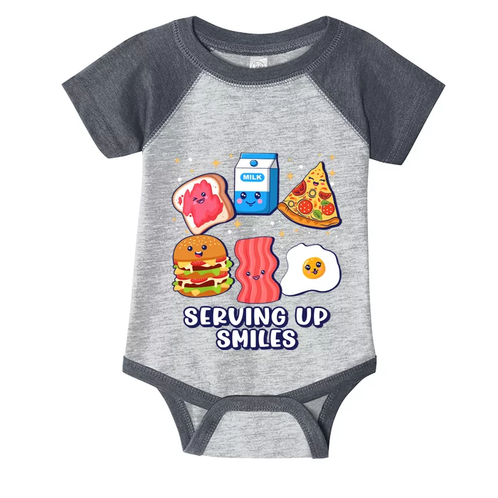 Serving Up Smiles Lunch Lady Infant Baby Jersey Bodysuit