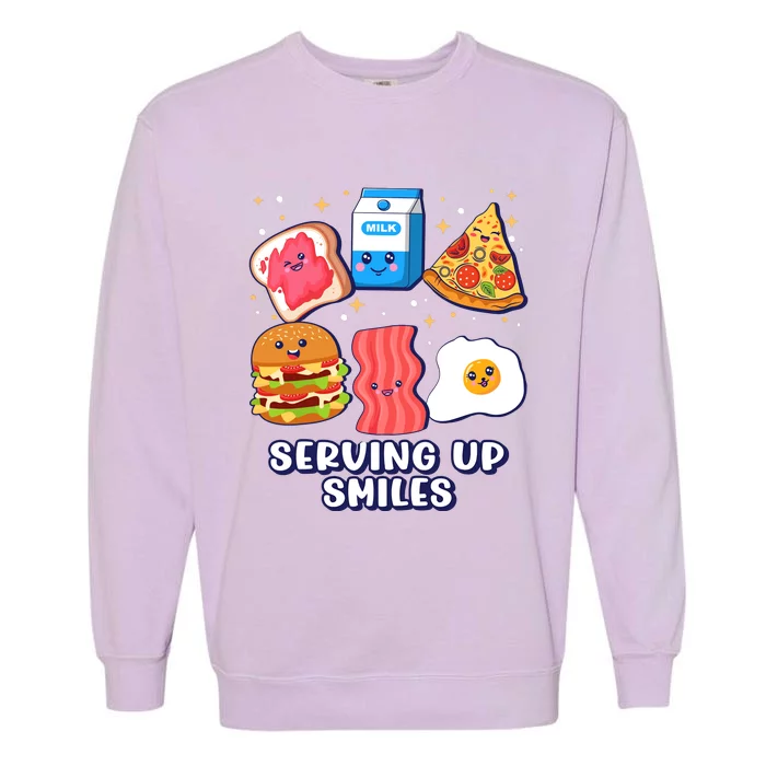 Serving Up Smiles Lunch Lady Garment-Dyed Sweatshirt