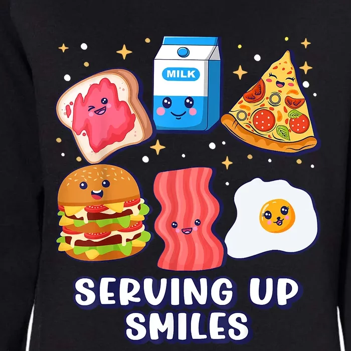 Serving Up Smiles Lunch Lady Womens California Wash Sweatshirt