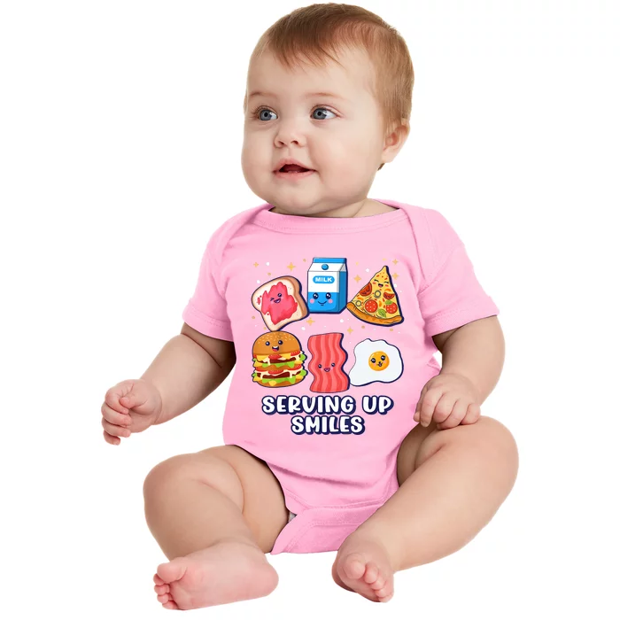 Serving Up Smiles Lunch Lady Baby Bodysuit