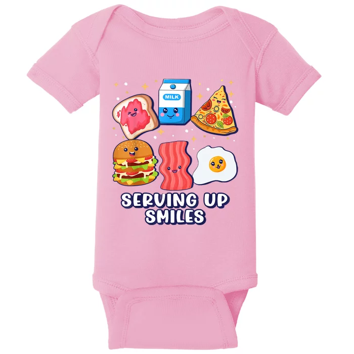 Serving Up Smiles Lunch Lady Baby Bodysuit