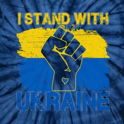 Support Ukraine Shirt I Stand With Ukraine Ukrainian Flag Tie-Dye T-Shirt