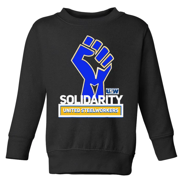 SOLIDARITY UNITEDS STEELS WORKERS Toddler Sweatshirt