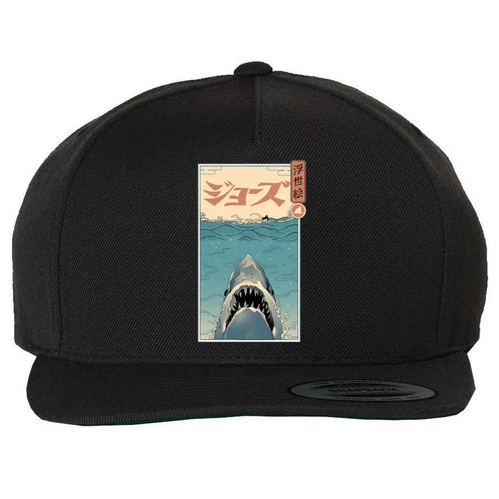 Shark Ukiyo Wool Snapback Cap