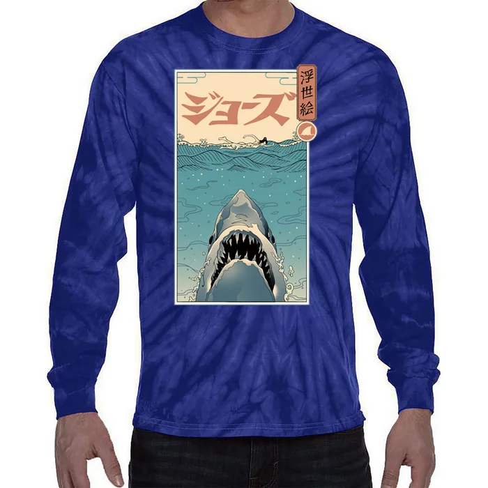 Shark Ukiyo Tie-Dye Long Sleeve Shirt