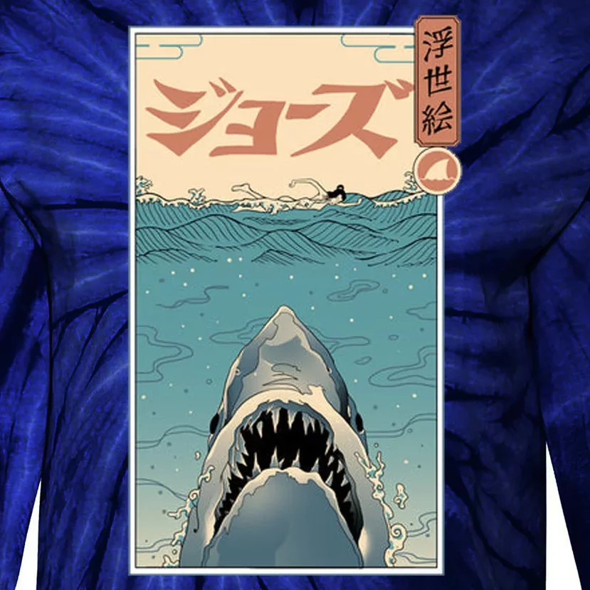 Shark Ukiyo Tie-Dye Long Sleeve Shirt