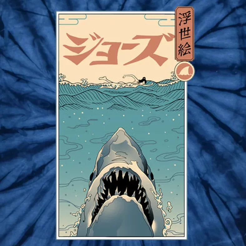 Shark Ukiyo Tie-Dye T-Shirt