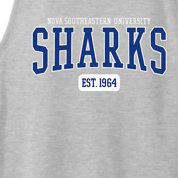 Southeastern University Sharks Est. Date Ladies Tri-Blend Wicking Tank