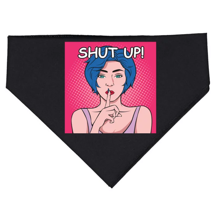 Shut Up USA-Made Doggie Bandana