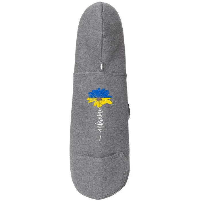 Support Ukraine Sunflower Doggie 3-End Fleece Hoodie