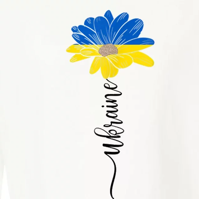 Support Ukraine Sunflower Cropped Pullover Crew