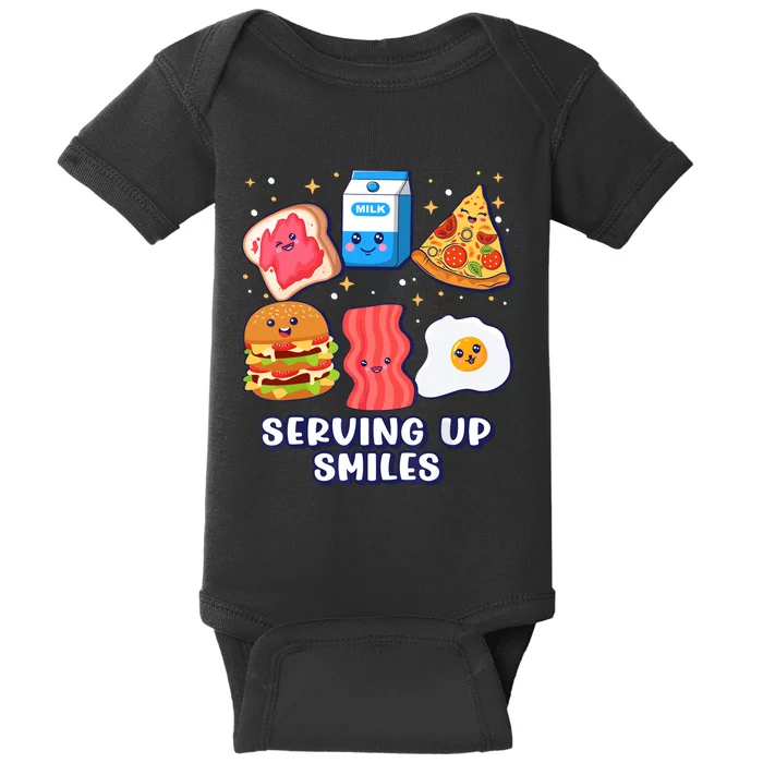 Serving Up Smiles Lunch Lady Baby Bodysuit