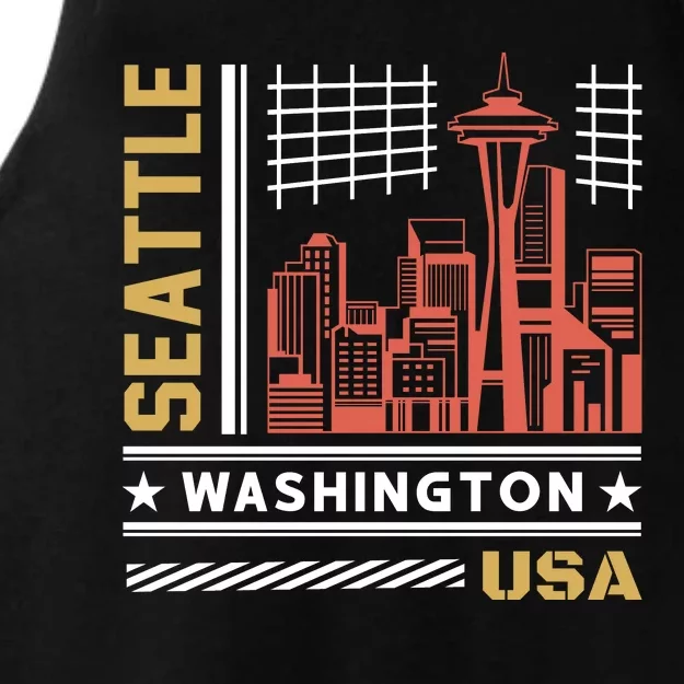 Seattle Usa Ladies Tri-Blend Wicking Tank