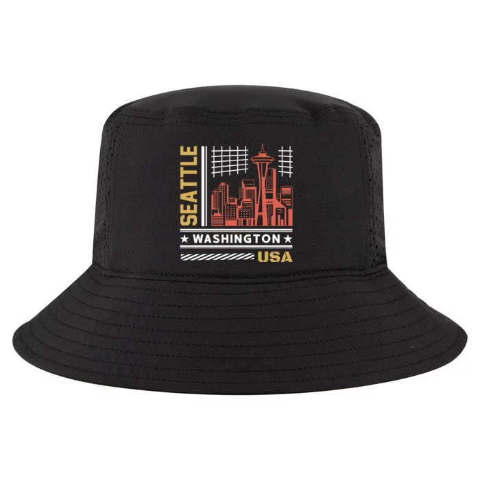 Seattle Usa Cool Comfort Performance Bucket Hat