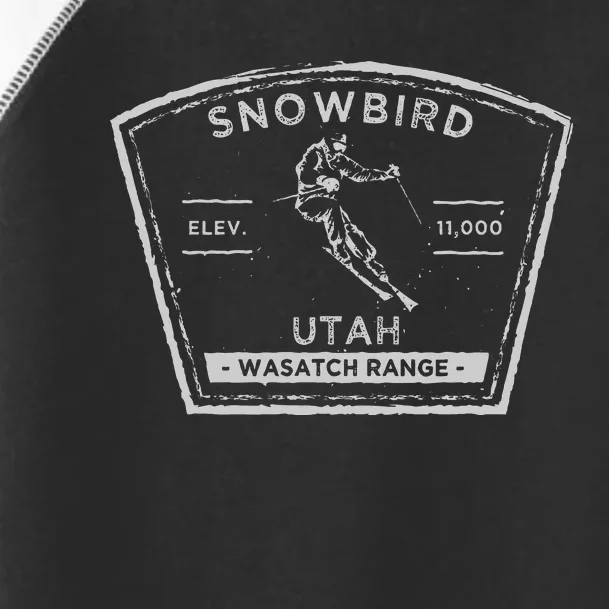 Snowbird Utah Snow Skiing Toddler Fine Jersey T-Shirt