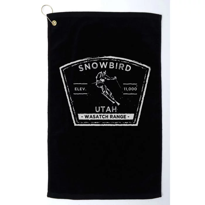 Snowbird Utah Snow Skiing Platinum Collection Golf Towel