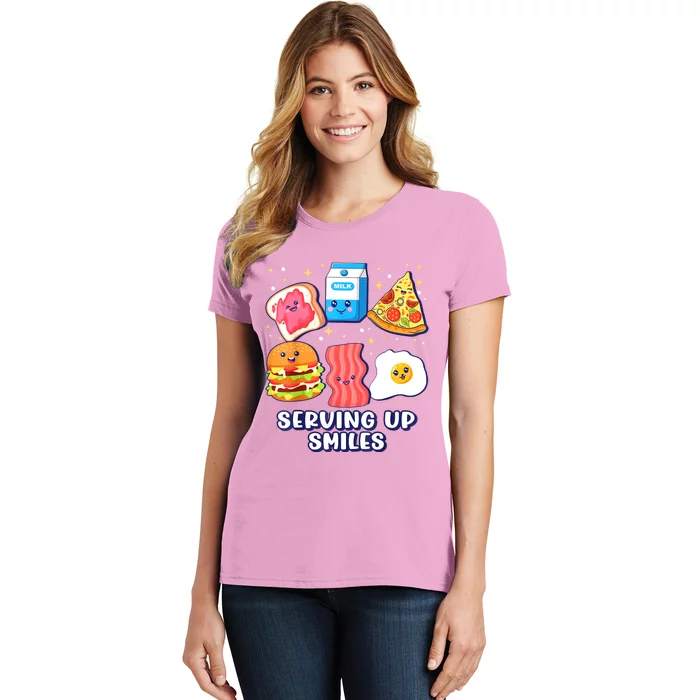 Serving Up Smiles Lunch Lady Women's T-Shirt