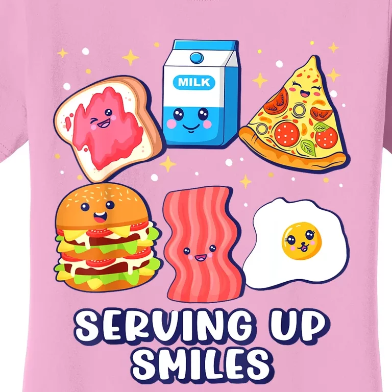 Serving Up Smiles Lunch Lady Women's T-Shirt