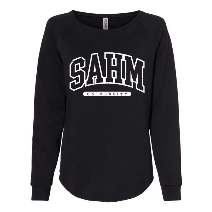 SAHM University Stay At Home Mom Vintage Mother's Day Womens California Wash Sweatshirt