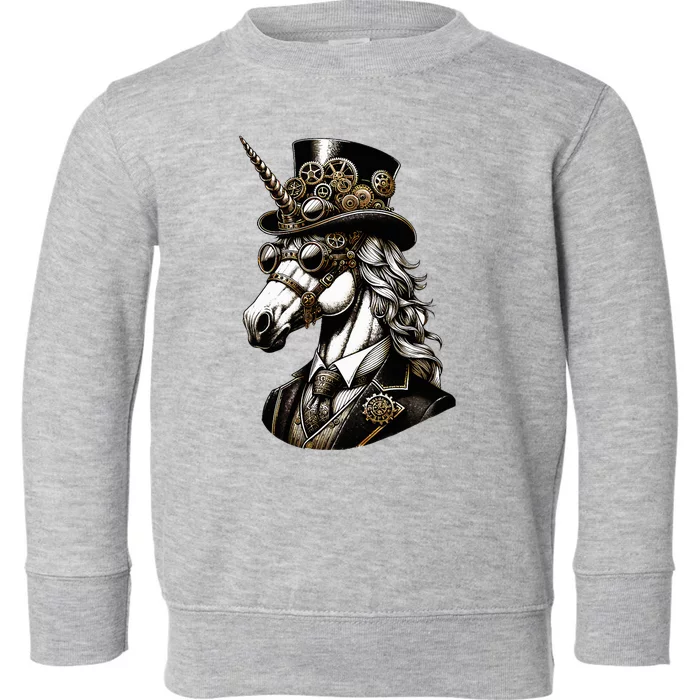 Steampunk Unicorn Steampunk Unicorn Toddler Sweatshirt