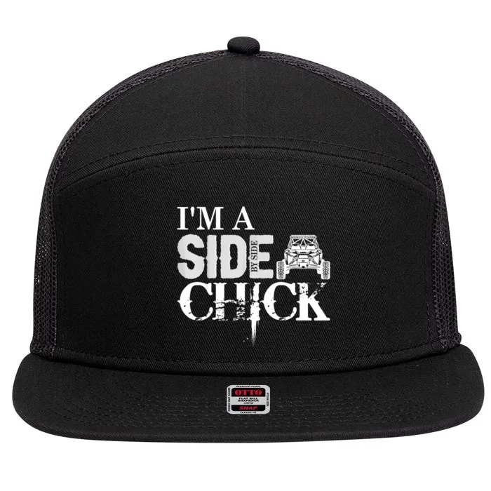 Sxs Utv Side Chick Wit & Charm 7 Panel Mesh Trucker Snapback Hat