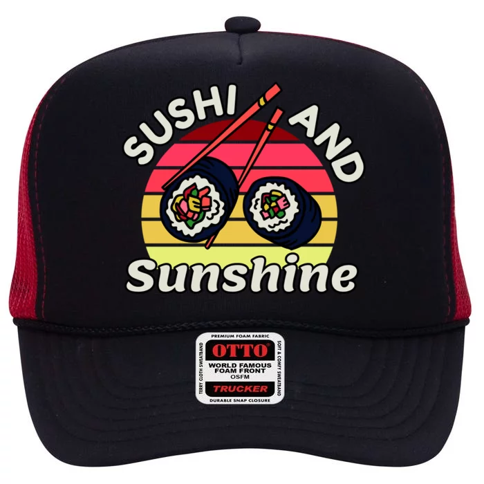 Sushi and Sunshine High Crown Mesh Trucker Hat