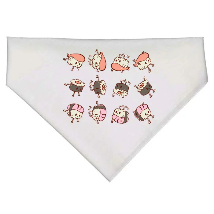 Sushi Rolls USA-Made Doggie Bandana