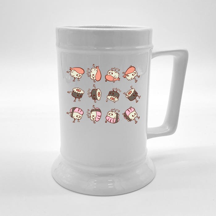 Sushi Rolls Front & Back Beer Stein