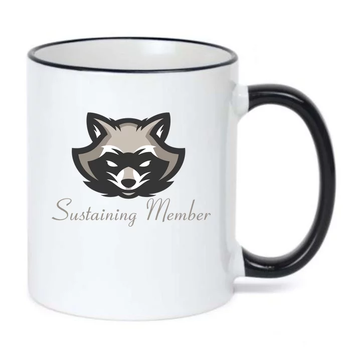 Sustaining Member Funny Raccoon Black Color Changing Mug