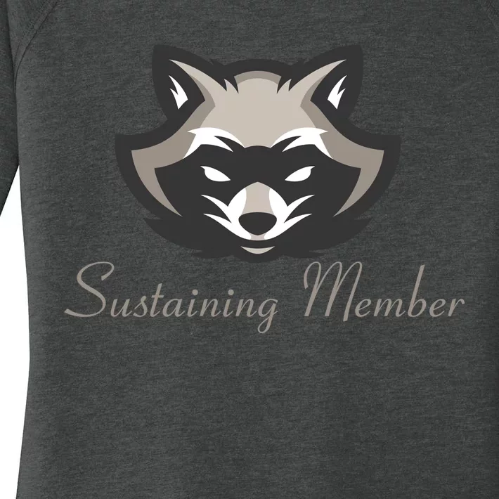 Sustaining Member Funny Raccoon Women's Perfect Tri Tunic Long Sleeve Shirt